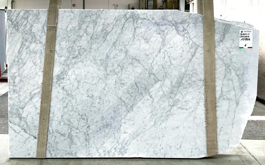 Bianco Carrara slab in stock
