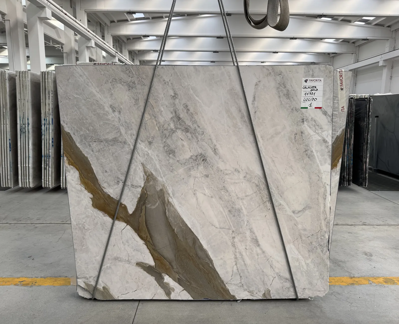 Calacatta Oro slab in stock